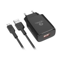 Мережевий Зарядний Пристрій Ridea RW-11211 Element Type-C 2.1 A, Black