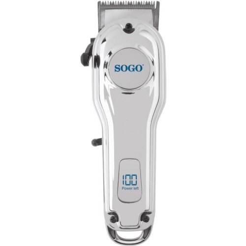 Машинка для стрижки SOGO SS-3480, акумулятор Li-ion 3.7В/2000мАг, час роботи - 150 хв, в комплекті 4 гребінці, щітка