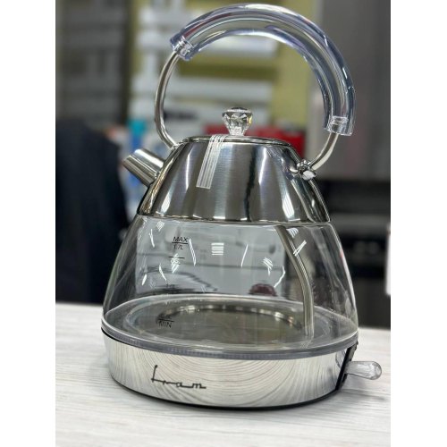 Електрочайник FRAM FEK-2200GX, 2200Вт, 1.7л, скло
