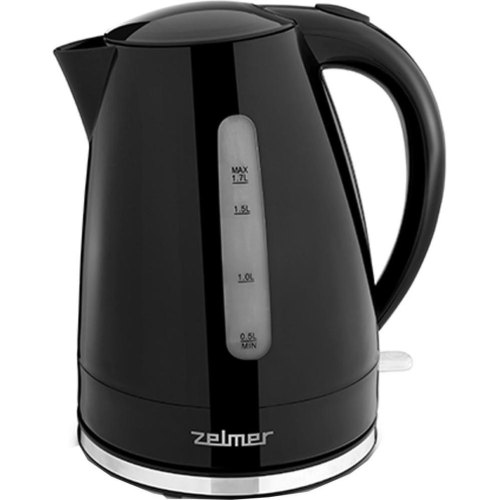 Електрочайник ZELMER ZCK7617B, 2200Вт, 1.7л, пластик, підсвічування вимикача, фільтр від осаду та накипу