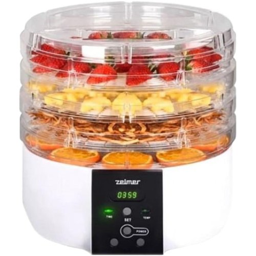 Сушарка для овочів та фруктів ZELMER ZFD1005, 520Вт, LED, завантаження 10кг (2.5кг на лоток)