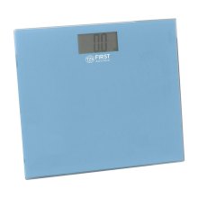 Ваги підлогові FIRST FA-8015-2-BL, електронні, до 150 кг, скло 6мм, автовідключення, обнулення, індикатори заряду та навантаження