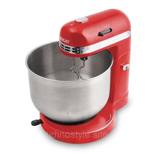 Міксер SOGO SS-14505-R, 350Вт, 3.5л, 2 вінчики/2 гачки з нержавіючої сталі