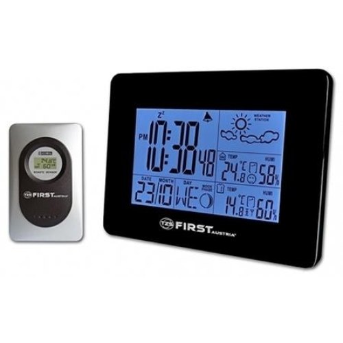 Метеостанція FIRST FA-2461-6-WI, зовнішній датчик з радіусом дії 60м, температура, вологість, прогноз погоди, акумулятор