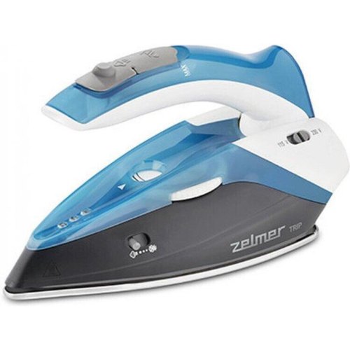 Праска Zelmer ZIR0500, 1100Вт, 0–15 м/хв, паровий удар 75г, резервуар 280мл, підошва з нержавіючої сталі, складна ручка