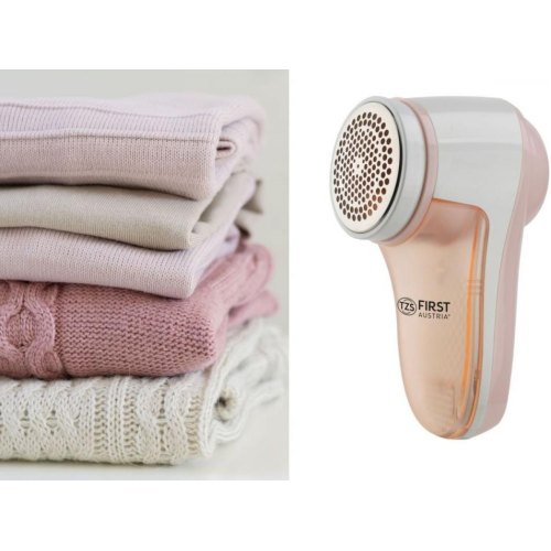 Машинка для видалення катишків FIRST FA-5530-5-CR, зарядка USB, знімний контейнер, щіточка для чищення