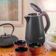 Електрочайник FIRST FA-5407-4-GR, 1200Вт, 1л, фарбована сталь, подвійні стінки