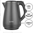Електрочайник FIRST FA-5407-4-GR, 1200Вт, 1л, фарбована сталь, подвійні стінки