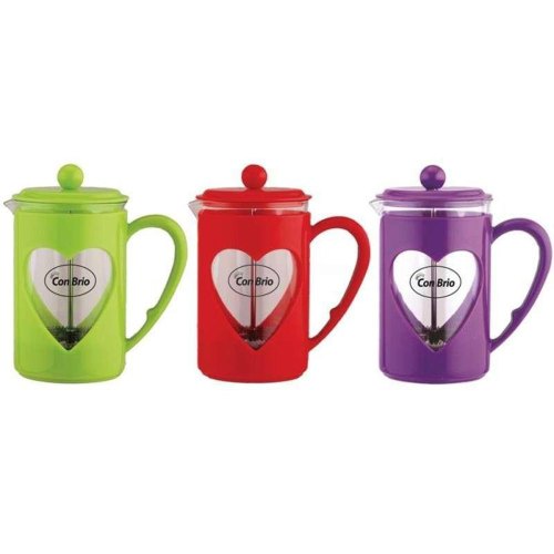 Заварник Con Brio CB-5680, 800мл, скло, пластик, зелений