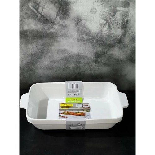 Форма для запікання Maestro MR-11442-43, прямокутна, кераміка, біла