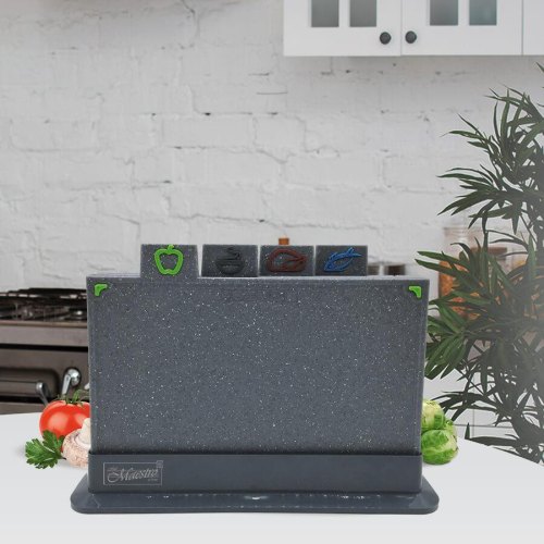 Набір обробних дошок Maestro MR-1787G, 5 предметів, для м'яса/риби/фруктів/гарячих продуктів