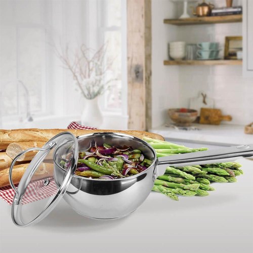 Ківш з кришкою Maestro MR-3516-16S, 16см, 1.5л