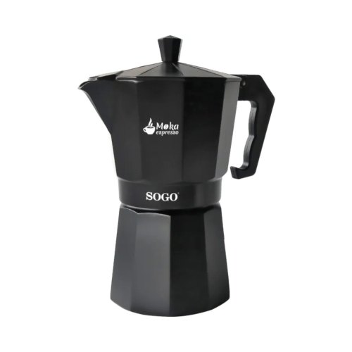 Кавоварка гейзерна Sogo SS-7610, для 6 чашок кави, алюміній, індукційне дно