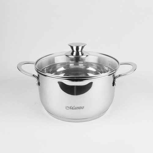 Набір каструль з кришкою Maestro MR-3510-6L, 3 каструлі, 3 кришки, 1.6/2/3л