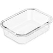 Контейнер для зберігання Ardesto Gemini AR1260RC, 600мл, прямокутний, боросилікатне скло
