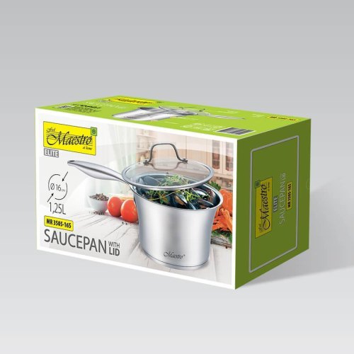 Ківш Maestro MR-3505-16S, 16x9.5 cм, 1.25л