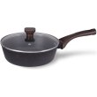 Сковорода глибока (сотейник) Maestro MR-1216-28, 28х8 см, покриття Granite, індукційне дно