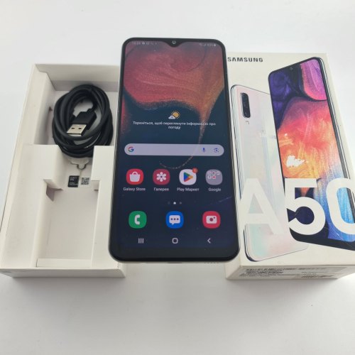 Смартфон Samsung Galaxy A50 64 GB White USED **
