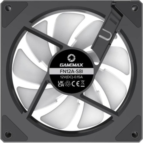 Кулер для корпусу GAMEMAX FN12A-S8I, 120мм