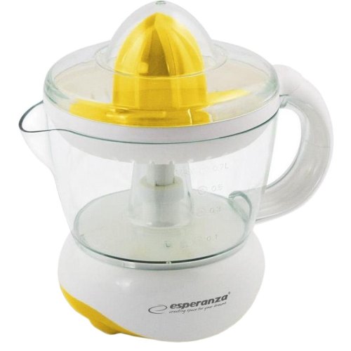 Соковитискач для цитрусових Esperanza EKJ001Y 25Вт, 0.7л, білий/жовтий