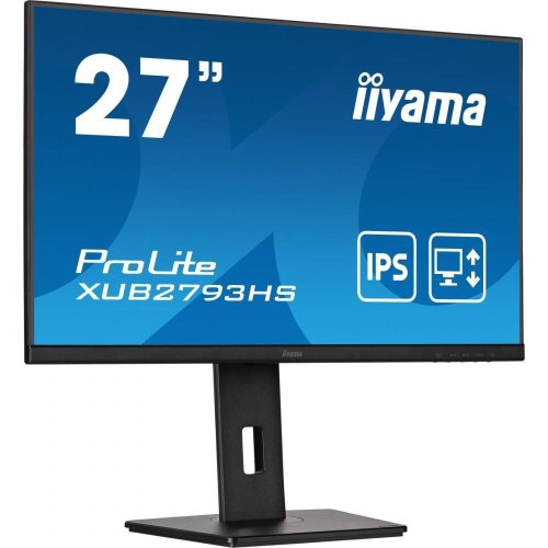 Монітор iiyama XUB2793HS-B7 27 IPS РК, 1920х1080, 100Гц, 16:9, 1мс (MPRT), 300 кд/м2, Adaptive Sync, 1xHDMI 1.4, 1xDP