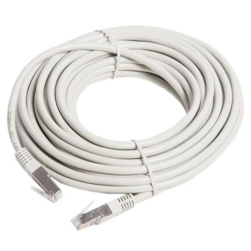 Патч-корд KINGDA RJ45, FTP, cat.5e, 10m, 24AWG, CU, сірий (KD-PAFT41000GY)