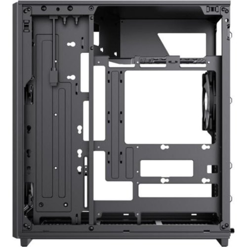 Корпус GAMEMAX F46 BK, без блоку живлення, Midi ATX, ITX, Support BTF, Tempered Glass, Mesh, USB