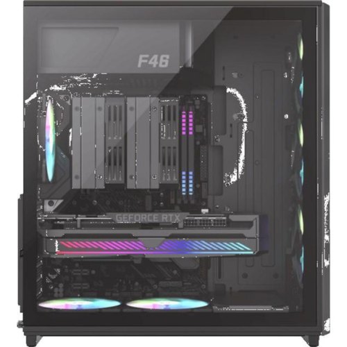 Корпус GAMEMAX F46 BK, без блоку живлення, Midi ATX, ITX, Support BTF, Tempered Glass, Mesh, USB