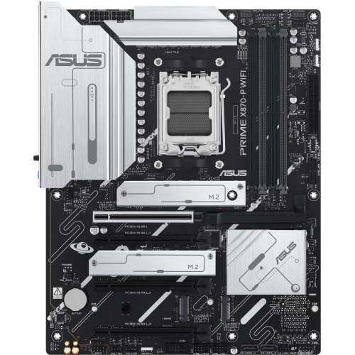 Материнська плата ASUS PRIME X870-P WIFI sAM5, 4xDDR5, HDMI, 2xUSB4, 4xPCIe, 4xM.2, 2xSATA, LAN 2.5Gb