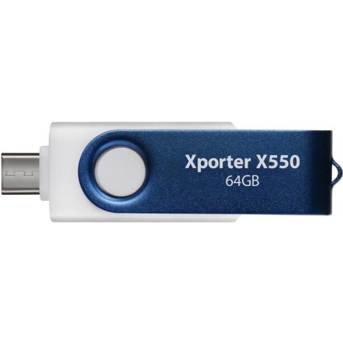 USB флеш Patriot Xporter X550 64GB USB 3.2 Gen1 Swing Type-A/Type-C (PS64GX550AAD)