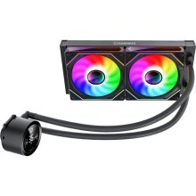 Система рідинного охолодження для процесора GAMEMAX, 2x120mm, 800-1800RPM, 58.8CFM, 36.9dB(A), water pump: 2400RPM, 26.9dBA (IceBurg 240 Digital BK)