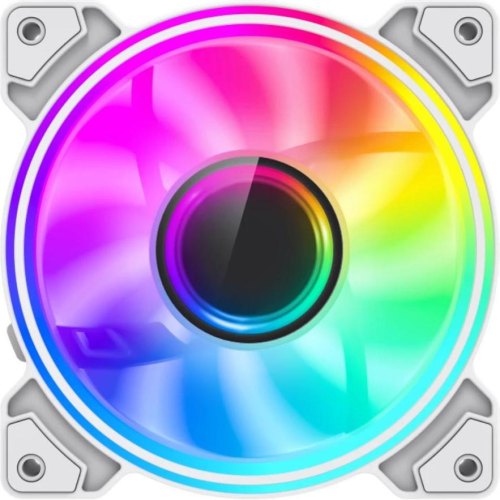 Кулер для корпусу GAMEMAX Dual Ring Infinity WH, 120mm, 47 CFM