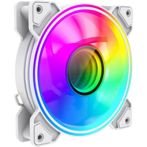 Кулер для корпусу GAMEMAX Dual Ring Infinity WH, 120mm, 47 CFM