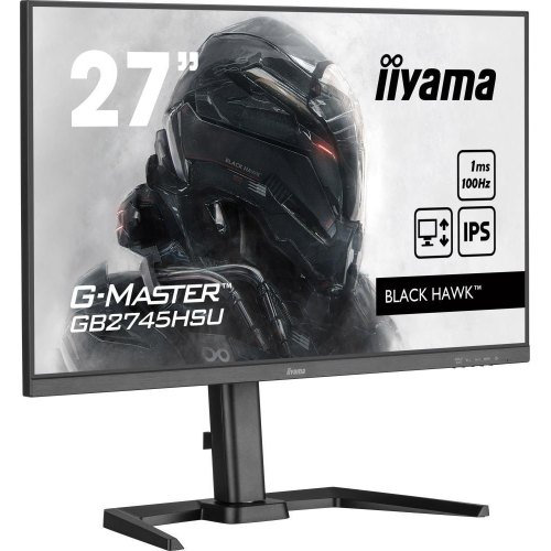 Монітор ігровий iiyama GB2745HSU-B2 27 IPS РК, 1920х1080, 100Гц, 16:9, 1мс (MPRT), Adaptive Sync, 1xHDMI 1.4, 1xDP 1.2