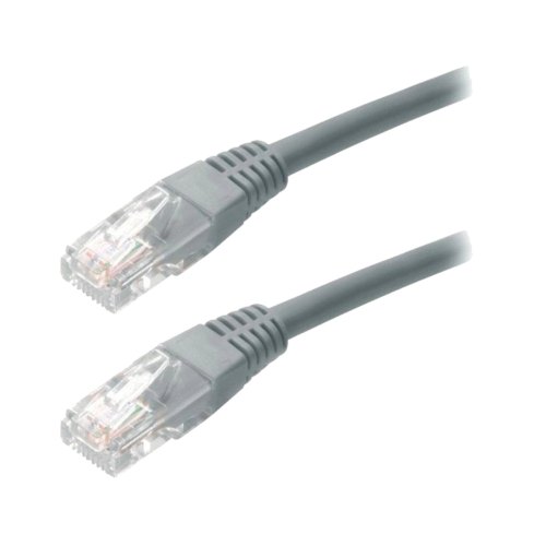 Патч-корд KINGDA RJ45, UTP, cat.5e, 0.25m, 24AWG, CU, сірий (KD-PAUT3025GY)