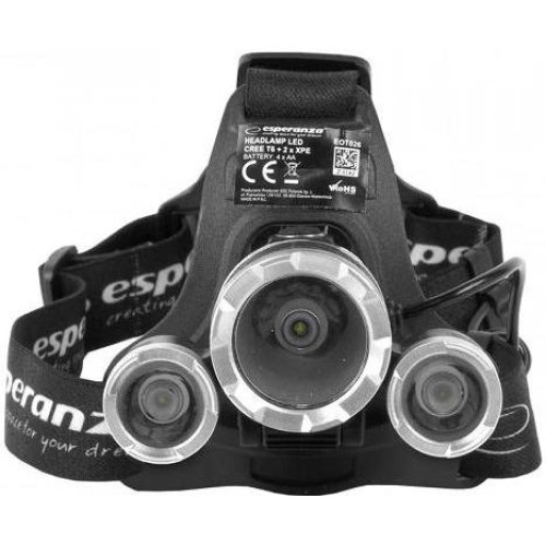 Ліхтар налобний Esperanza Head Lamp LED T6 Cepheus (EOT026)