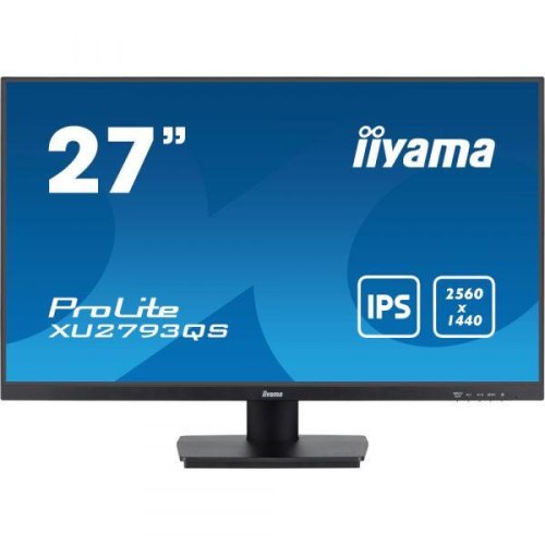 Монітор iiyama XU2793QS-B7 27 IPS РК, 2560х1440, 100Гц, 16:9, 1мс (MPRT), Adaptive Sync, 1xHDMI 2.0, 1xDP 1.2, SP 2х2В