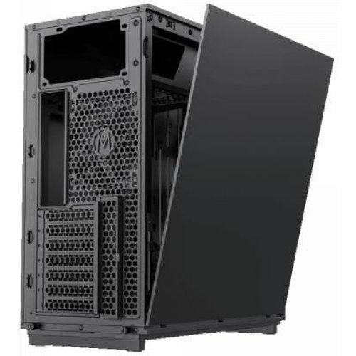 Корпус GAMEMAX F46 Dark, без блоку живлення, Midi ATX, ITX, Support BTF, Tempered Glass, Mesh, USB
