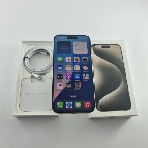 Смартфон iPhone 15 Pro 256GB Natural Titanium,Model A3102 USED **