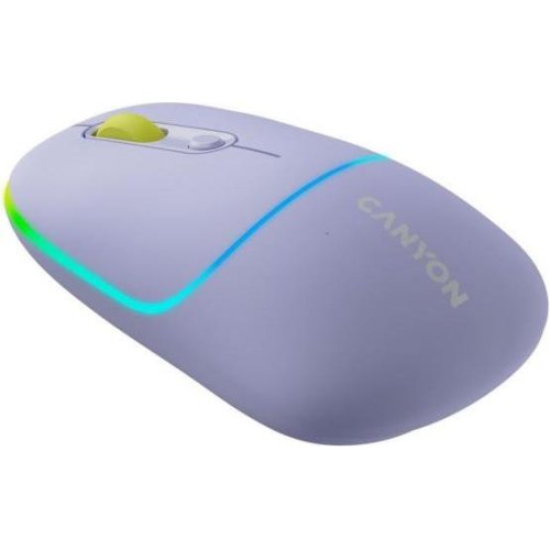 Миша бездротова Canyon MW-22 Dual Band RGB Wireless Mountain Lavender (CNS-CMSW22ML)