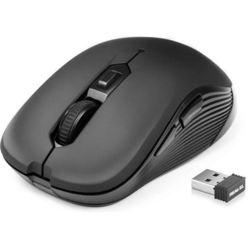 Миша бездротова REAL-EL RM-331W Black (EL123200044)