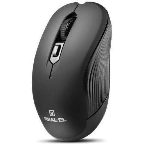 Миша бездротова REAL-EL RM-331W Black (EL123200044)