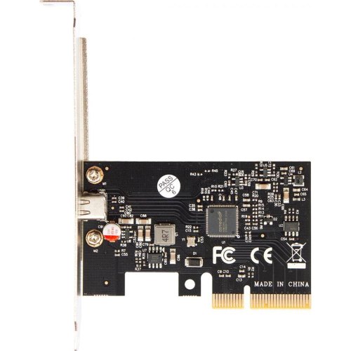 Плата розширення Frime ASM3242, PCI-E to USB3.2 Gen2x2 20Gbps Type-C (ECF-PCIEtoUSB014.LP)