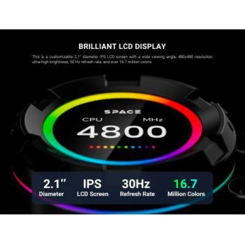 Система рідинного охолодження ID-Cooling Space LCD SL360 Pro SE