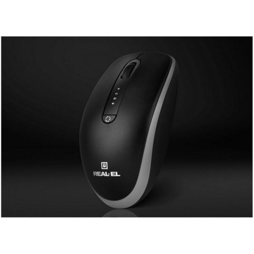 Миша бездротова REAL-EL RM-455W Black (EL123200047)