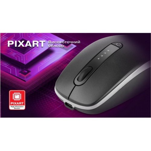 Миша бездротова REAL-EL RM-455W Black (EL123200047)