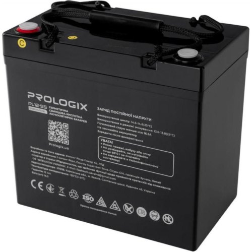 Акумуляторна батарея Prologix PL12-55, AGM, 12V, 55Ah