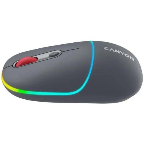 Миша бездротова Canyon MW-22 Dual Band RGB Wireless Dark Grey (CNS-CMSW22DG)