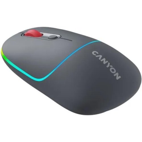 Миша бездротова Canyon MW-22 Dual Band RGB Wireless Dark Grey (CNS-CMSW22DG)