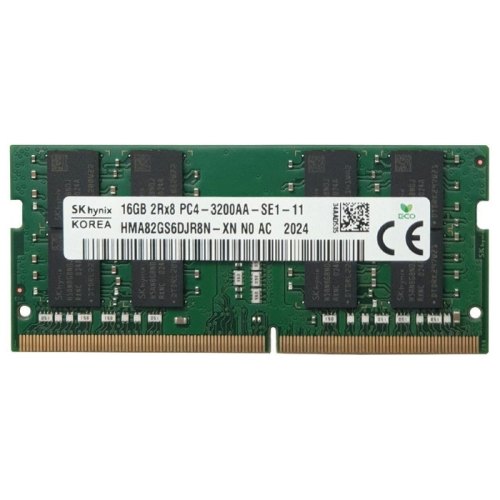 Модуль пам'яті для ноутбуків Hynix 16GB DDR4 3200MHz SO-DIMM (HMA82GS6DJR8N-XN)
